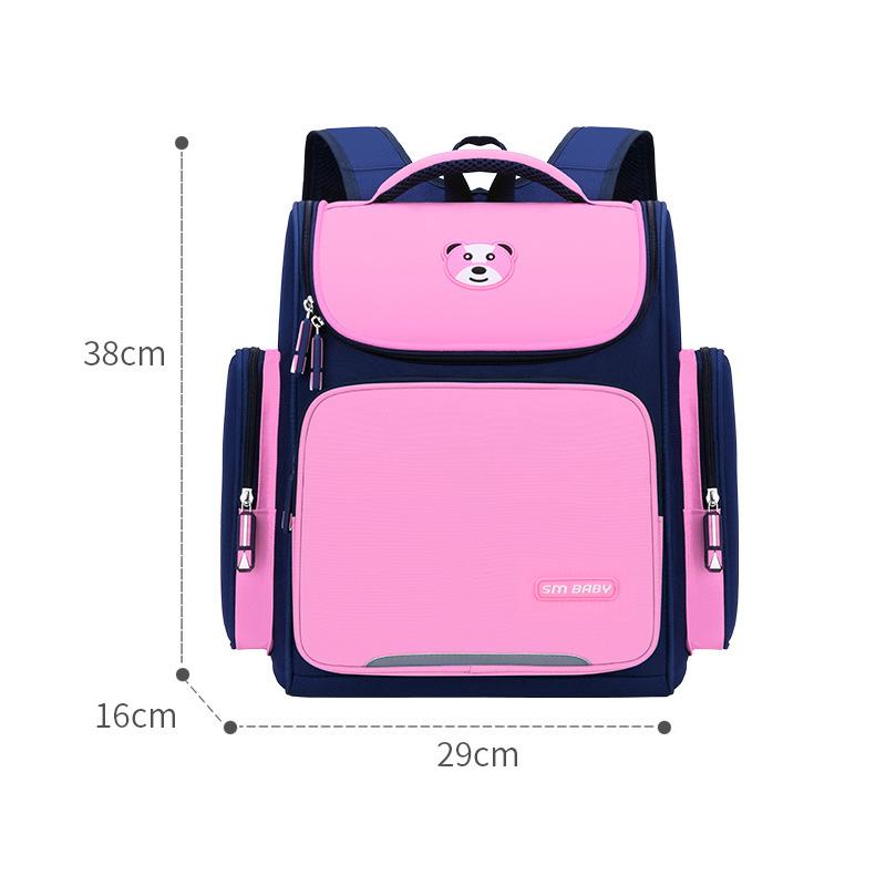 

Водонепроницаемые мультяшные школьные ранцы для девочек и мальчиков, детские дорожные рюкзаки, рюкзаки для начальной школы, ортопедические школьные сумки 38*29*16cm розовый