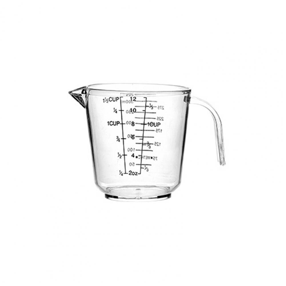 

300/600/1000ml Measuring Cup Transparent Heat Resisting Plastic Milk Water Scale Measuring Jar Microwave Tool for Baking