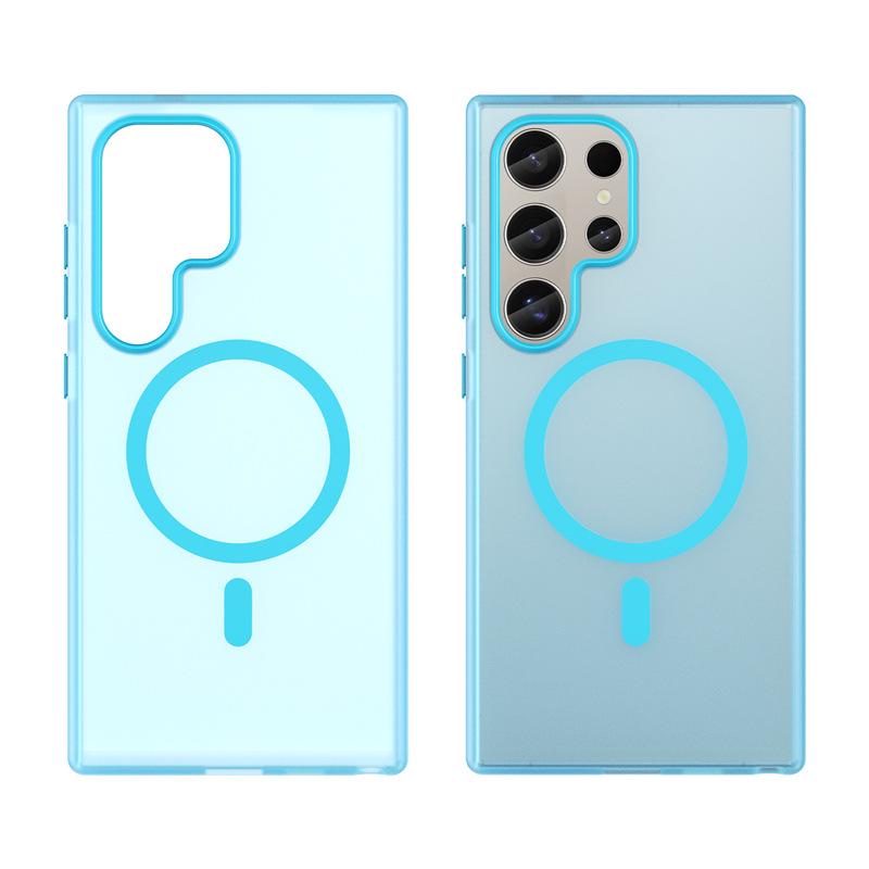 Frosted Magnetic Samsung S26 Ultra Case: Compatible with S24/S25, Skin-friendly A55 Silicone A17, Cross-border A0607.