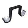 black dual rod ceiling mount (2 pcs)