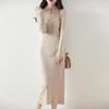 Women Sweater Dress 100% Wool MODERN NEW SAGA Knit Long Pullover Winter Jumpers Wool Long Dress Female