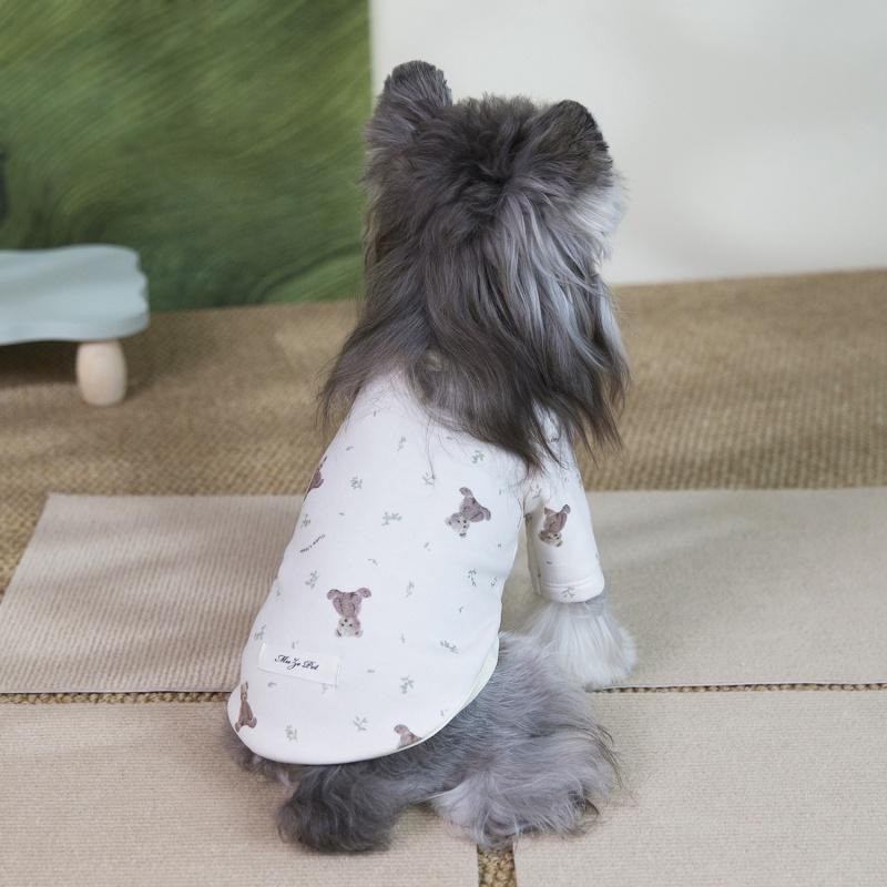 Warm Printed Hoodie Spring Autumn Dog Clothes For Small Dogs Chihuahua Pet Pullover Sweatshirt Costume Puppy Kitten Bottom Shirt