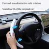 Suede Steering Wheel Cover for Tesla Model 3 Highland Model Y Juniper Steering Wheel Protective Cover Ultra Thin Car Accessories