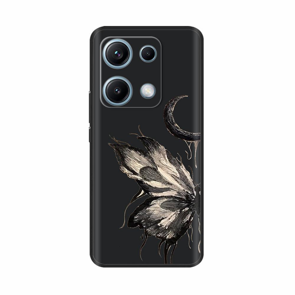 Xiaomi Redmi Note 14s Kılıfı Note14s Çiçekli Telefon Kılıfı Yumuşak İnce TPU Silikon Hafif Kapak Xiaomi Redmi Note 14s İçin