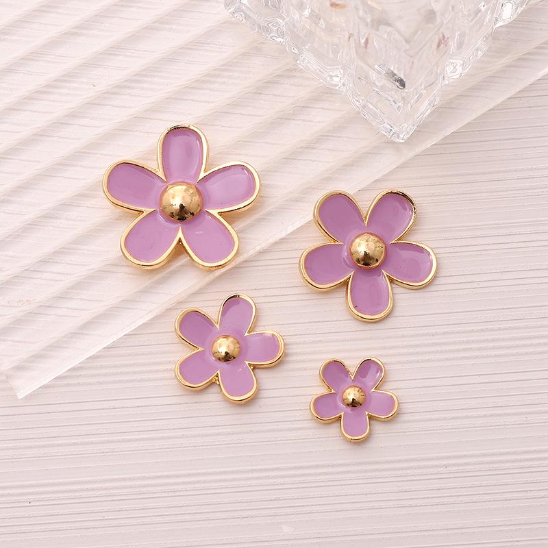 

DIY ювелирные аксессуары: Наклейки из сплава «Капля масла» с пятью лепестками для чехлов телефонов и обуви DIY Alloy