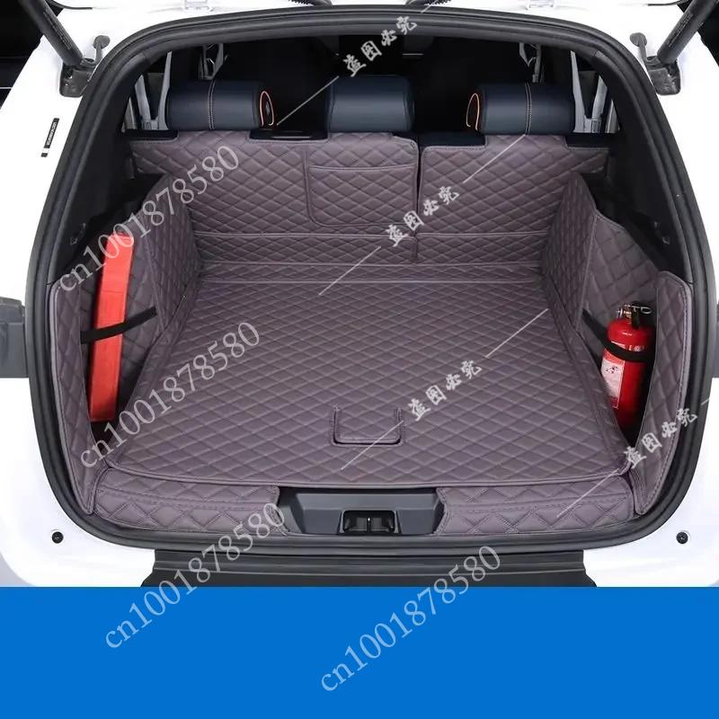 For BYD Seal U Sealion 6 Song Plus DMI Custom Trunk Mats Leather Durable Cargo Liner Boot Carpets PU-leather Waterproof Details