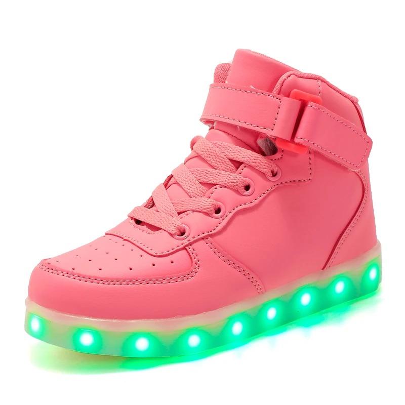 Men's Glowing Sneakers Unisex Luxury Luminous Sneakers USB LED Colorful Lighted Luminous Shoes Women Night Light Vulcanize Shoes