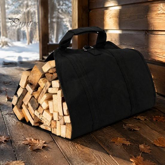 Firewood Tote for Backyard Carrier Bag with Handle, Heavy Duty Large Log Tote, Durable Oxford Cloth Holder Indoor And Outdoor Use Capacity Storage