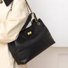 Women's Bucket Bag, New Fashionable Diamond Grid Women's Handbag, Large Capacity Commuting Tote Bag, High-end Sense Shoulder Bag