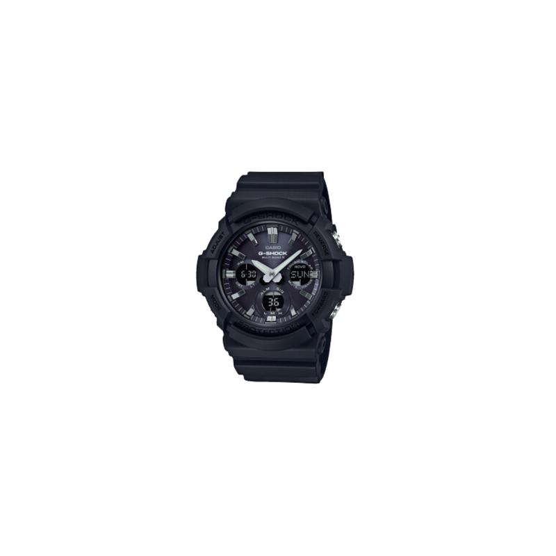 

Casio Fashion Simple Trendy Sports Radio Wave Solar Movement Quartz Movement Resin Strap Japanese and Korean Watch Men s Watch Black GAW-100B-1APR чёрный