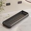 Punch-Free Gunmetal Bathroom Shelf: Wall-Mounted Storage for Vanity & Toilet
