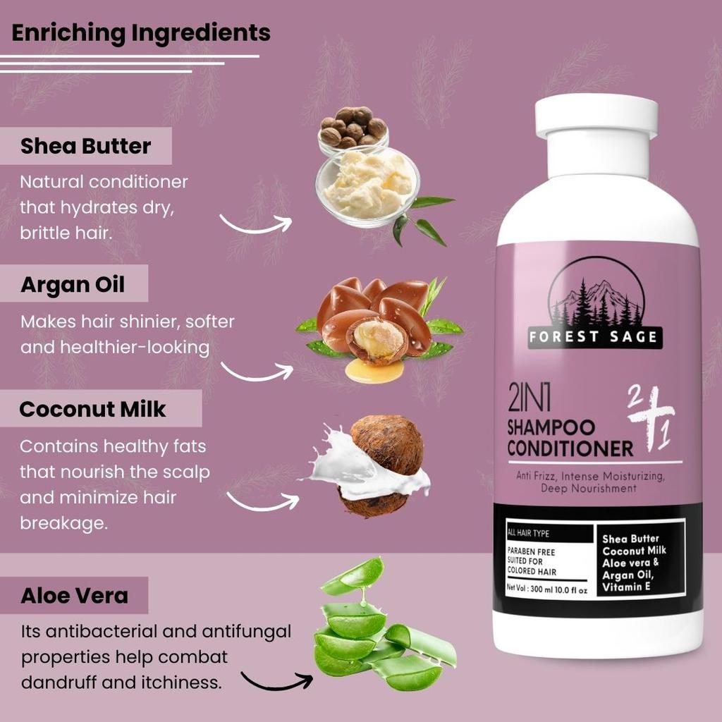 Forest Sage 2 in 1 Shampoo Conditioner
