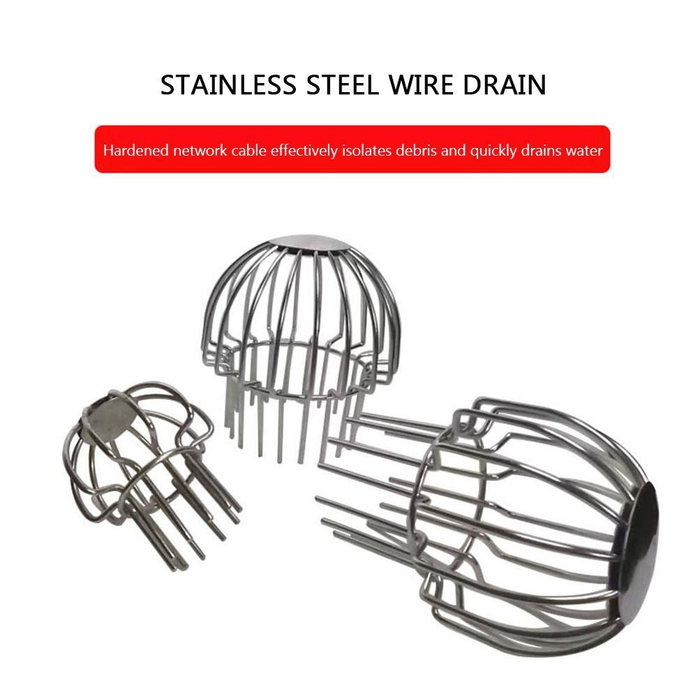 Runde Dachbodenablauf Abdeckung Anti-Blockierend Großer Durchfluss Balkon Entwässerungsabdeckung Edelstahl Regenrohrkappe