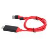 1080p TypeC Mobile Phone to HD Multimedia Interface Cable USB Adapter for IOs Android(Red )