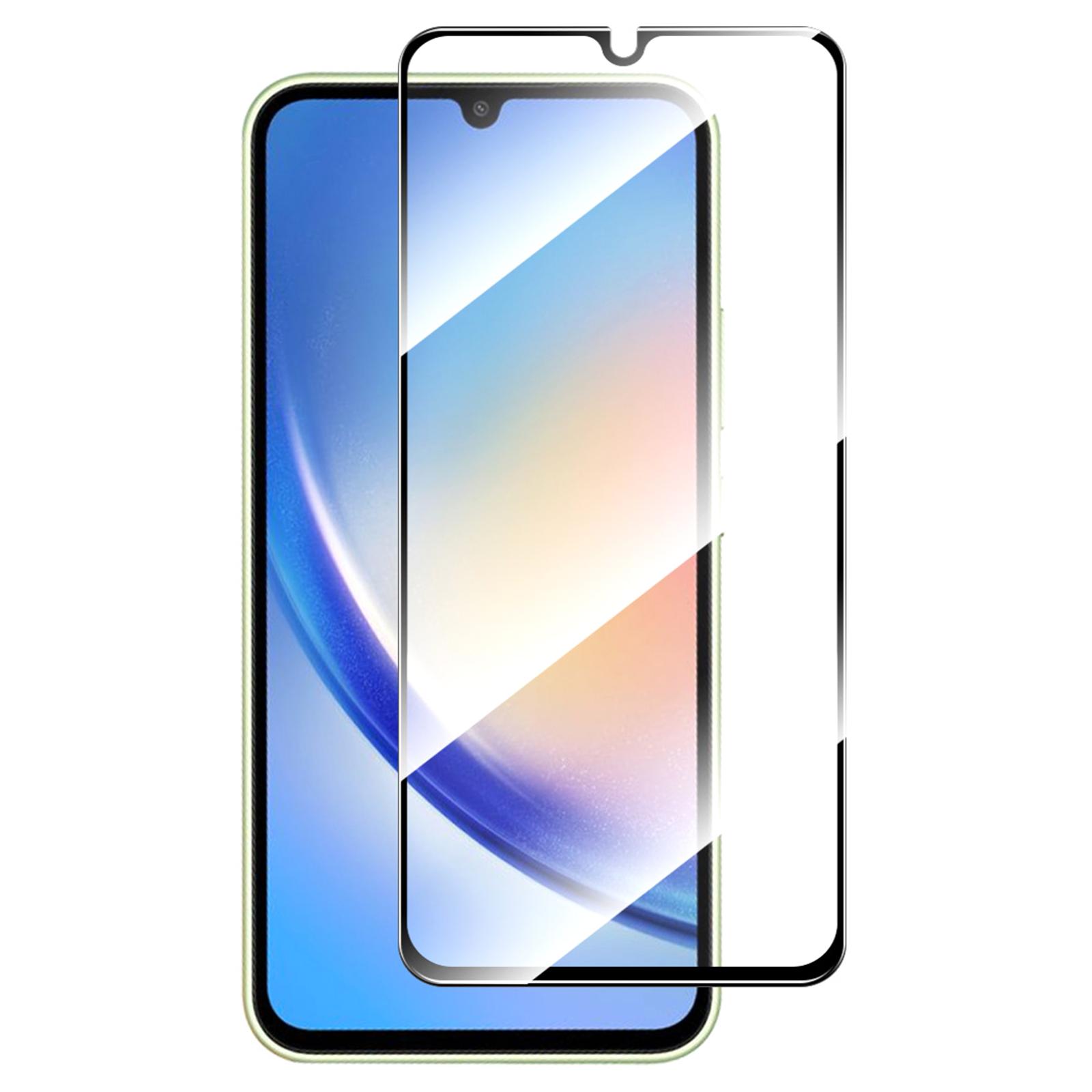 

ENKAY HAT PRINCE для Samsung Galaxy A34 5G/M34 5G/F34 5G Високе алюмосилікатне скло 0.26мм 9H 2.5D Повний клей Захисне скло на весь екран As Shown A