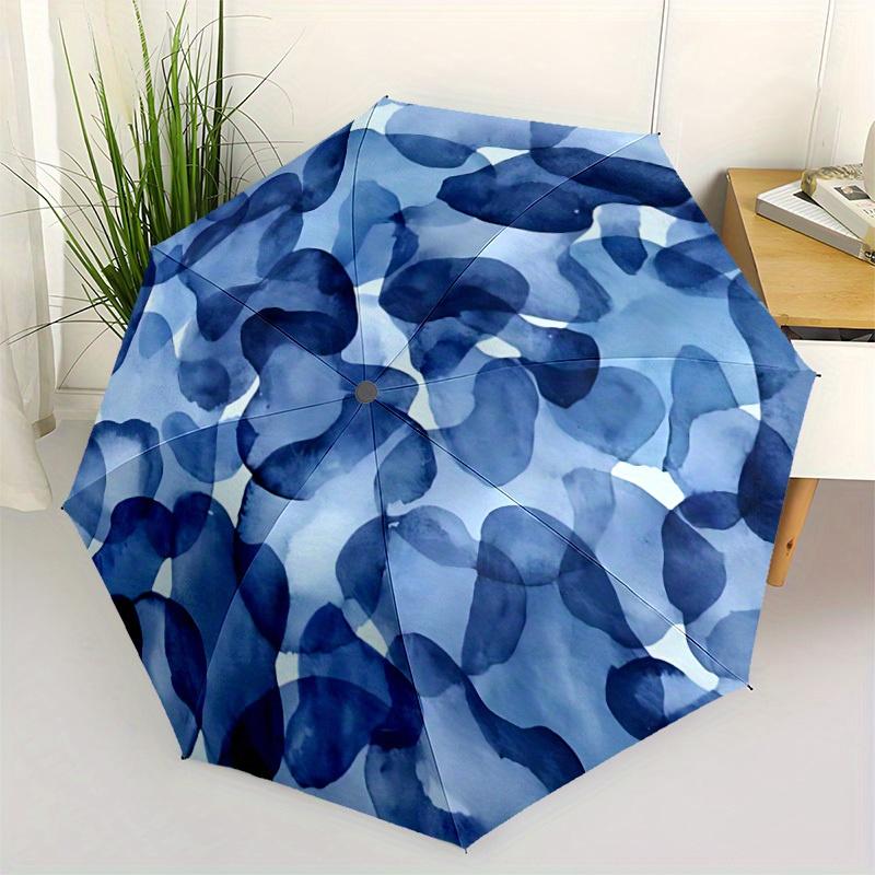 1pc Camouflage Pattern Automatic Open/close Folding Compact Umbrella, 8 Rib Sturdy Canopy, Lightweight Portable, Commuting Use, Gift,,076
