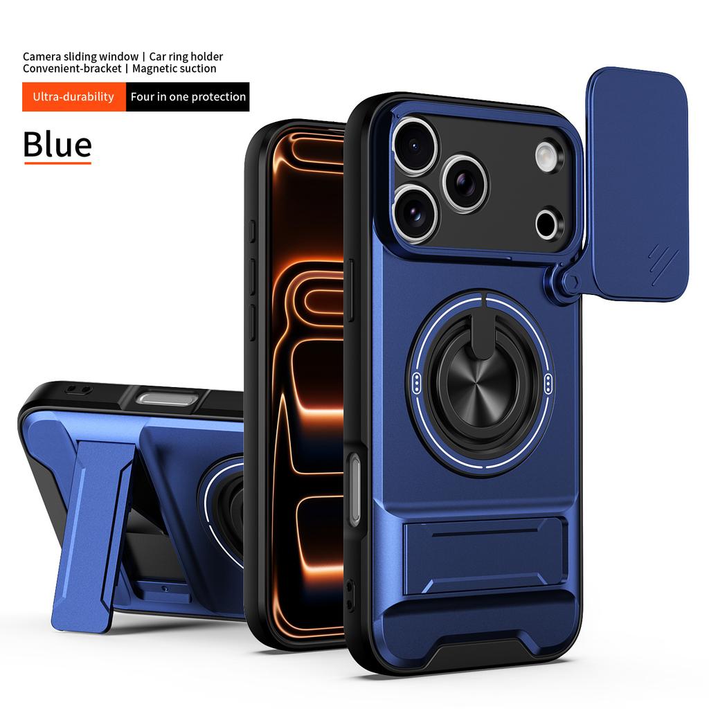For ZTE Blade V80 Pro Case ZTE Blade V80 Design Cover Magsafe Magnetic Fold Holder Military Armor Camera Protection Cover