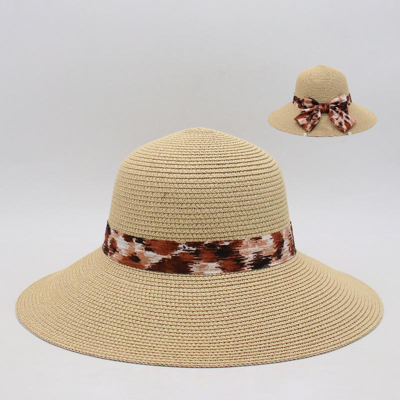 

Straw Hat Seaside Beach Hat Summer Seaside Vacation Sun Hat Women Summer Bucket Hat Sun Hat one size [straw hat]