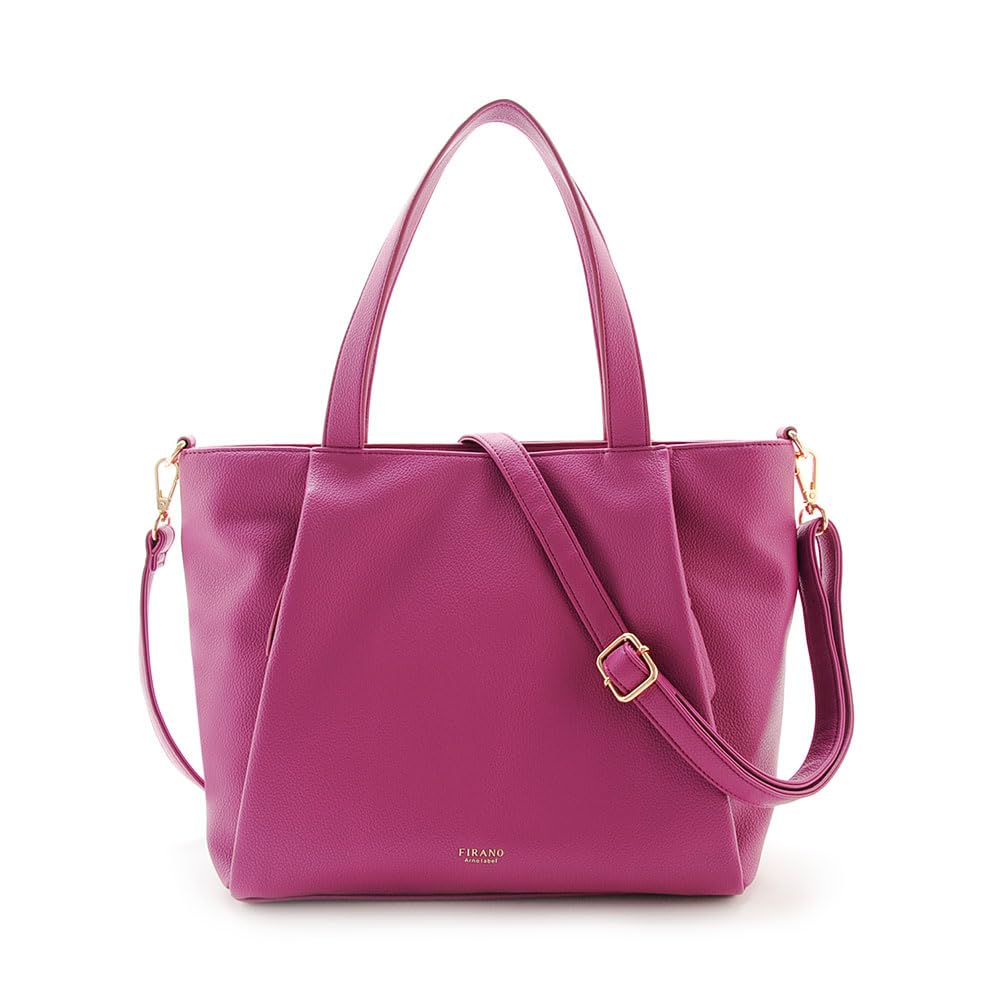 Tucked pocket tote bag and shoulder pouch set for ARNO featured on GINGER in collaboration with Ayame commuter daily camel [FIRANO] women, LABEL, WEB,