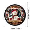 Wooden Christmas LED Hanging Ornament Decor Window Door Tree Festival Display