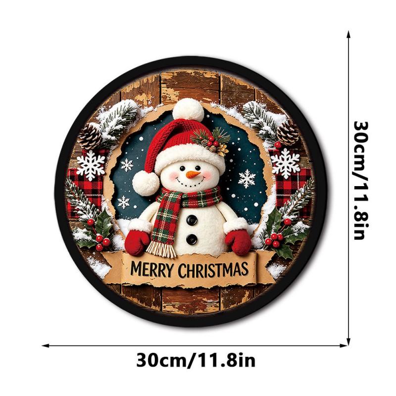 Wooden Christmas LED Hanging Ornament Decor Window Door Tree Festival Display