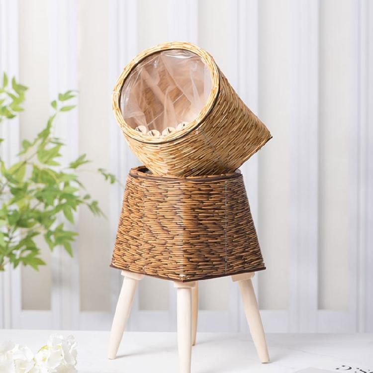 Decorative Flower Pots Breathable Planter Weather proof Faux Rattan Flowerpots Decorative Pots for Living Room or Patios