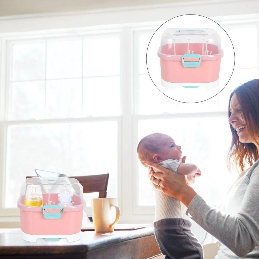 Samll/large Baby Bottle Drying Rack With Cover Baby Bottle Organizer Outdoor Travel