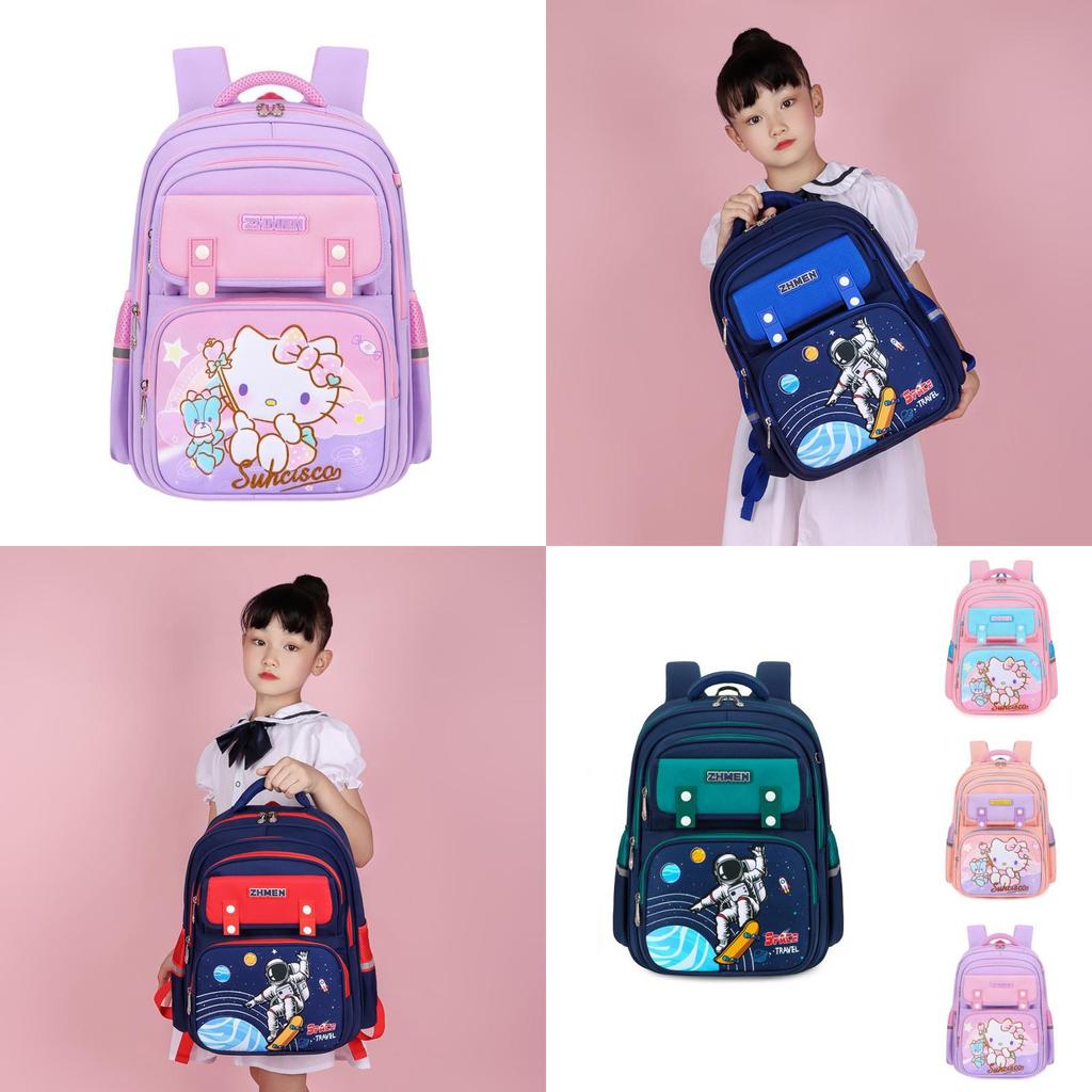 Adorable Oxford Cloth Kids Backpack Large Capacity School Bag For Grades 1-6