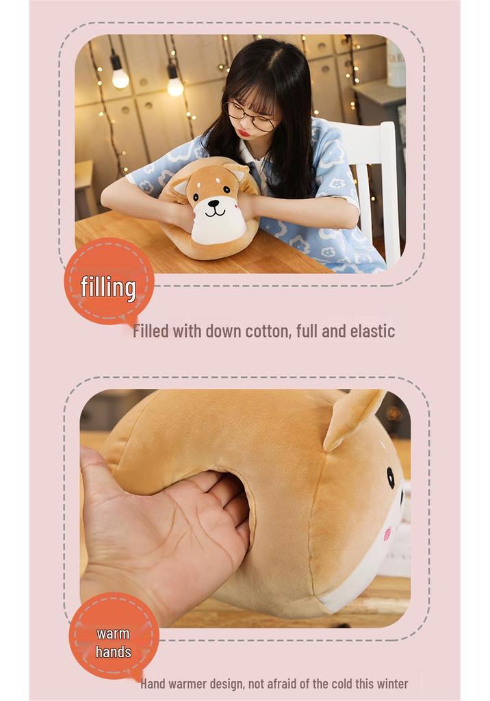 Cartoon Animal Winter Hand Warmer Pillow - Office Nap & Christmas Gift