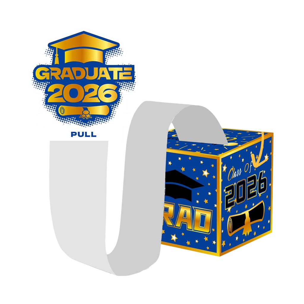 Graduation Theme, Money Gift Box, Party Game, Draw Money, Surprise Box Decoration, Paper Lottery Box