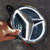 Samolepka na auto Přední mřížka auta Hvězdný emblém LED osvětlené logo Bílá Modrá Červená Světlo pro Mercedes Benz W205 C E R ML GL GLA CLA C