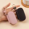 Pu Leather Solid Color Lychee Pattern Car Key Case Universal Lightweight Home Keys Bag for Men Car Key Holder Key Organizer