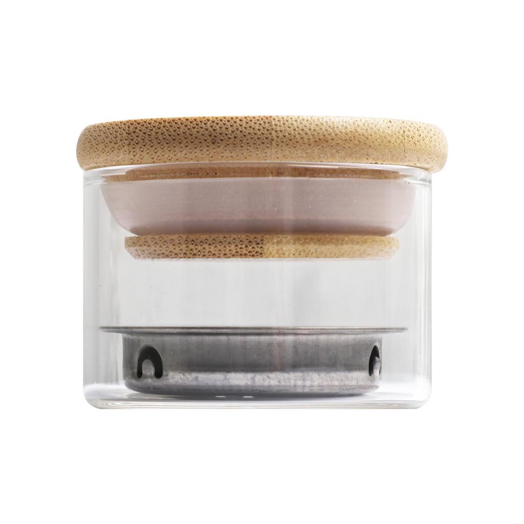 Nail Art Glitter Brush Cleaner with Stainless Steel Grid & Crystal Gel Cup