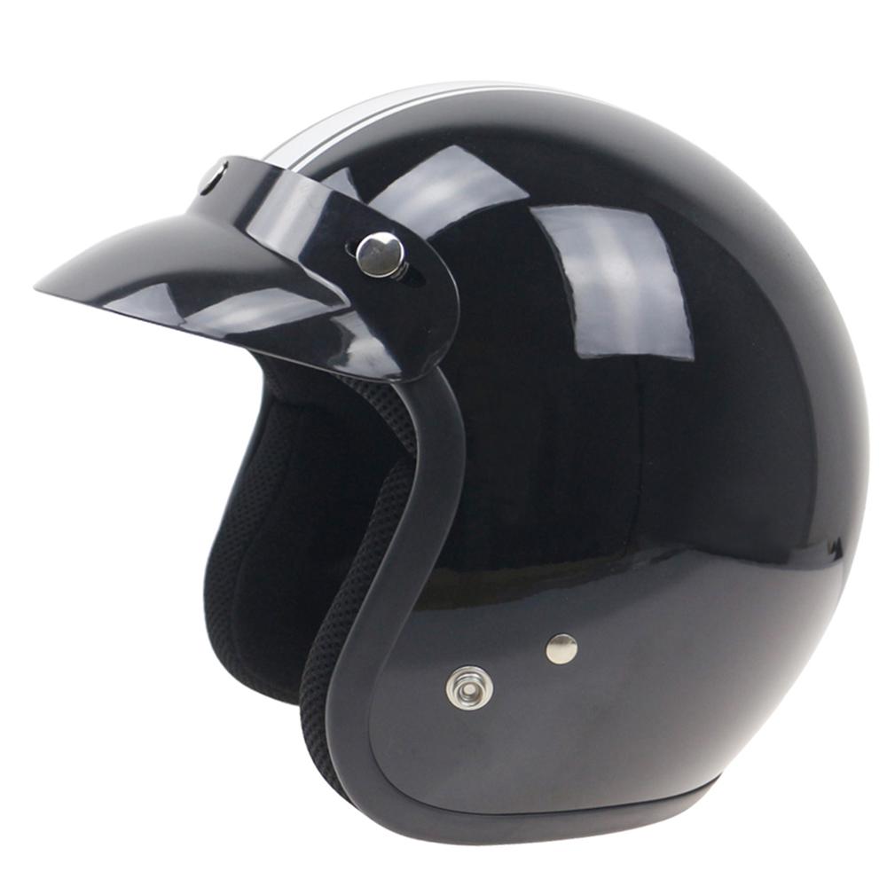 Offenes Gesicht Sonnenschutz Visier Schild 3-Snap Motorrad Helm Peak Objektiv