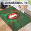 Custom Text Printed Rug South Sydney Rabbitohs Non Slip Floor Carpet For Home Room Decor