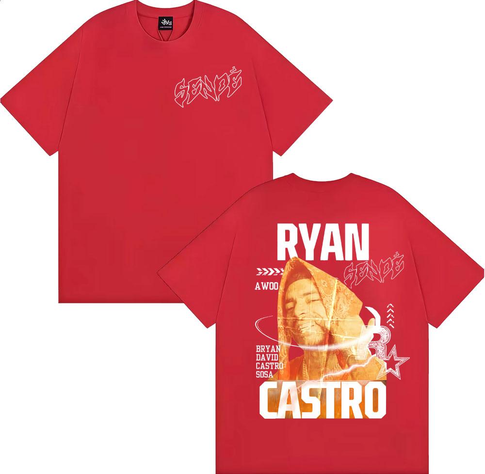 

Rapper Ryan Castro Sende Album Tour 2026 Cover T Shirt Unisex Women High Quality Cotton Tshirts High Street Fashion Cool Tee Shirt S