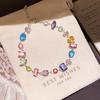 Sea Crystal Zirconia Water Drop Bracelet: Light Luxury Cool Style Jewelry for Women