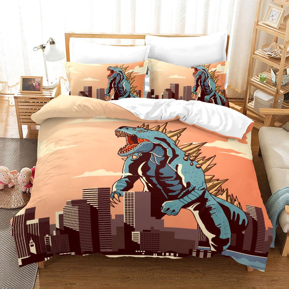 Lyw3D Digital Printing Diy Quilt Set Three-Piece Set European And American Bedding Three-Piece Set