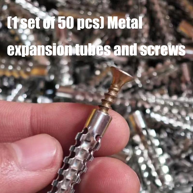 50Pcs Metal Expansion Screws Pipe Drilling Plug High Strength Metal Fasteners Expansion Tube Tapping Screws