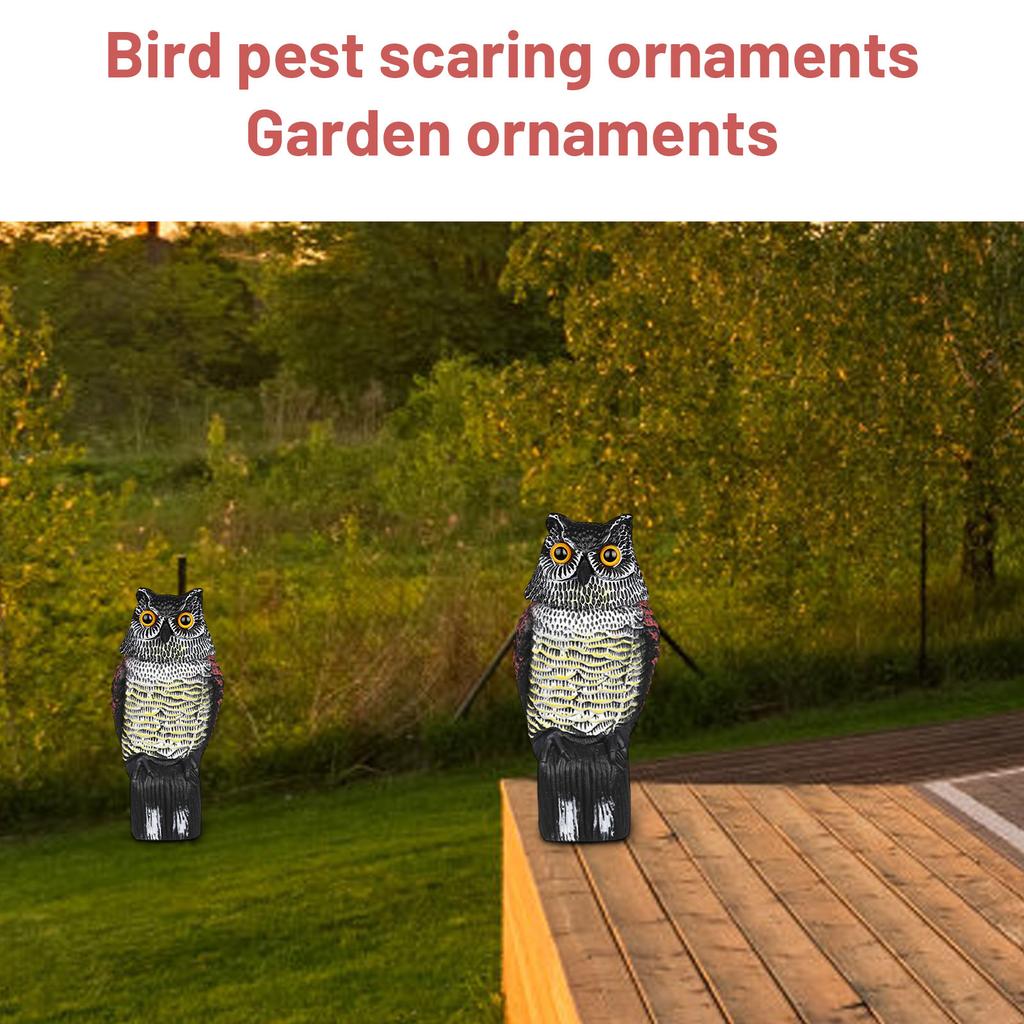 Realistic Owl Decoy for Garden and Outdoor Use Lifelike Bird Repellent Statue for Yard Lawn and Home Protection Against Unwanted Animals