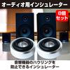 HAMILO Audio Insulators for Speakers and Prevents Feedback Amplifiers, Circular, 8-Pack (Silver) -