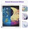 Diamond Painting Landscape Full Round Moon Embroidery Cross Stitch Tree Mosaic Handicraft Decor For Home 30x40cm/12x16inch