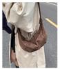 2025 Women's Retro Suede Croissant Crossbody Tote – Autumn/Winter Casual Shoulder Bag