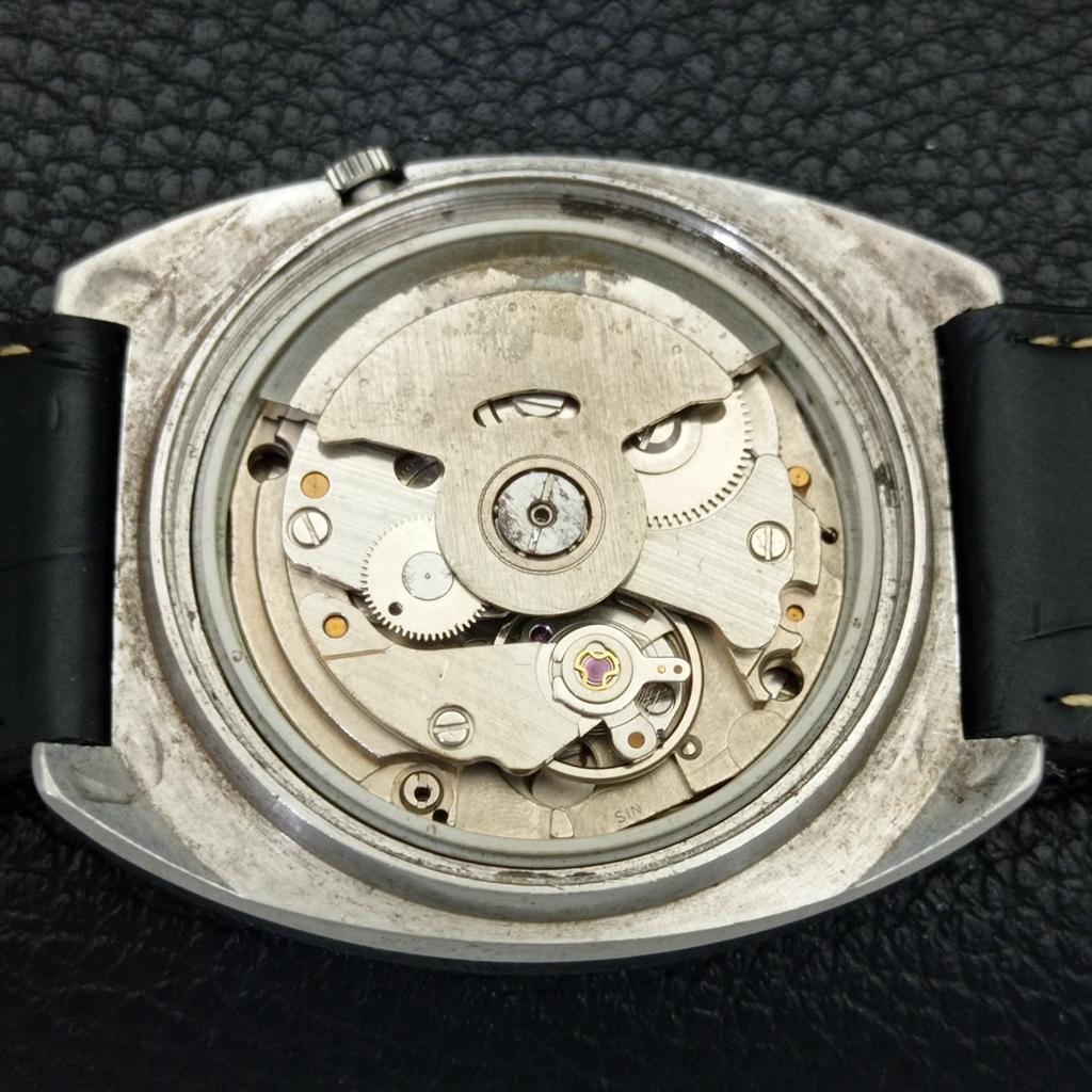 SEIKO 5 AUTOMATIC VINTAGE JAPAN MENS ARABIC BLUE COLOR DIAL WATCH a701376-5 R206a-a701376