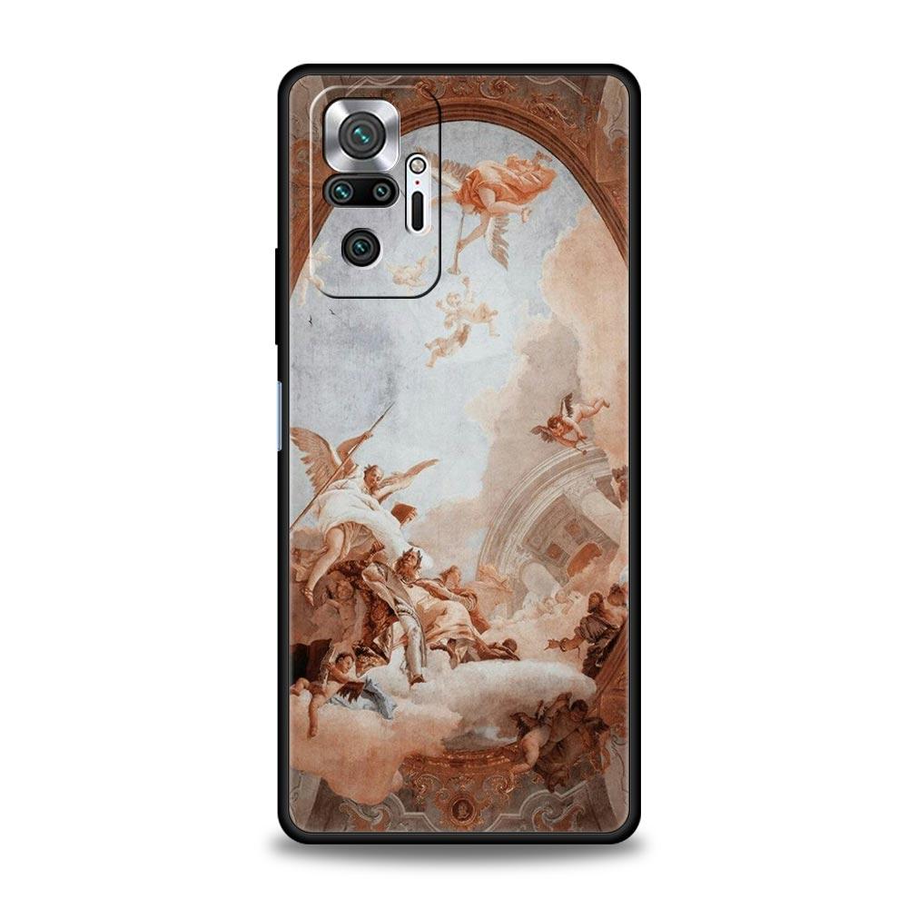Classical Aesthetic Art Phone Case For Xiaomi Redmi Note 14 13 5G 10 11 12 Pro Plus 4G 14C 13C 12C 10C Black Cover