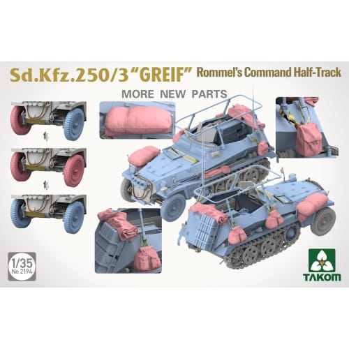 TAKOM 1/35 scale German Sd.Kfz.250/3 Greif plastic model kit TKO2194