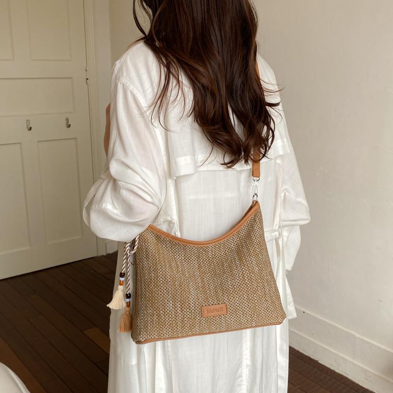 IELGY Ladies Loose Feel Large-Capacity Hollow Casual Commuter Shoulder Messenger Tote Bag