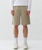 [Cooltandard] Nylon Stretch Elastic Waist Shorts [Light Beige]