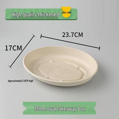 Shixun Disposable Pulp Oval Meal Boxes