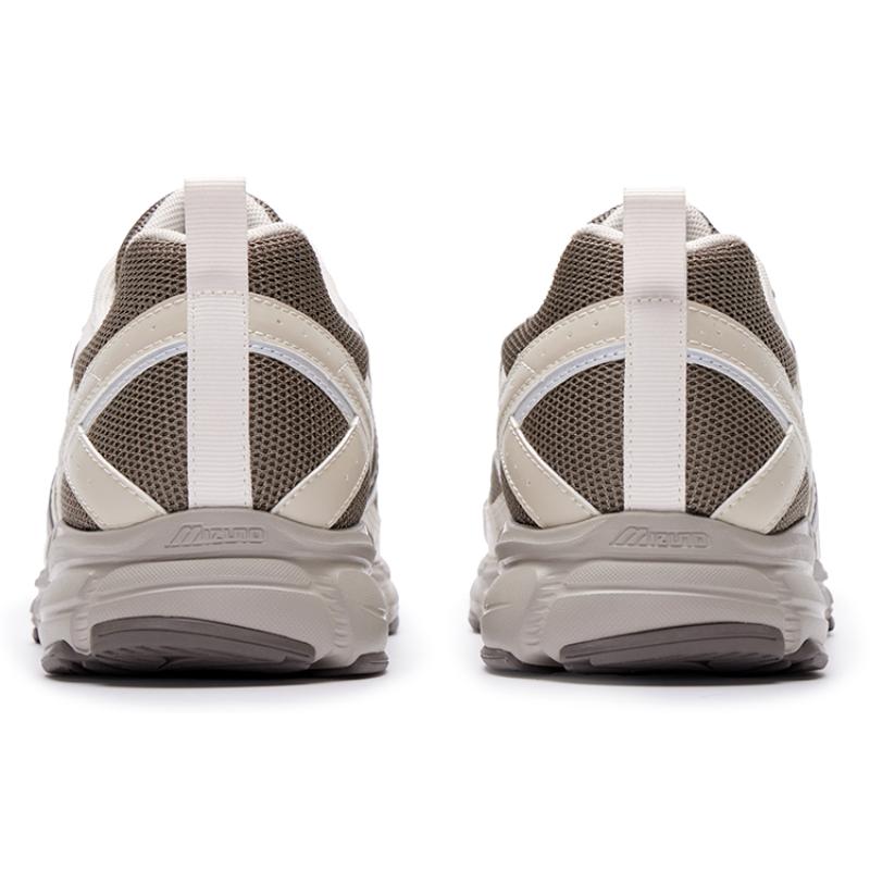 Mizuno Speed Shock Absorbers Slip Resistant, Abrasion Resistant, Breathable Low Top Running Shoes Unisex White Brown Sneakers D1GH223015